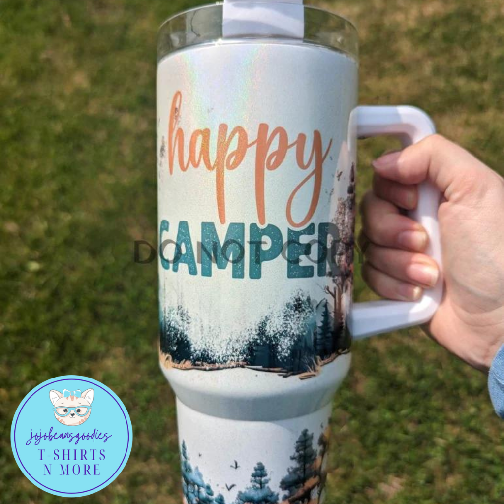 40 oz Tumbler - Happy Camper
