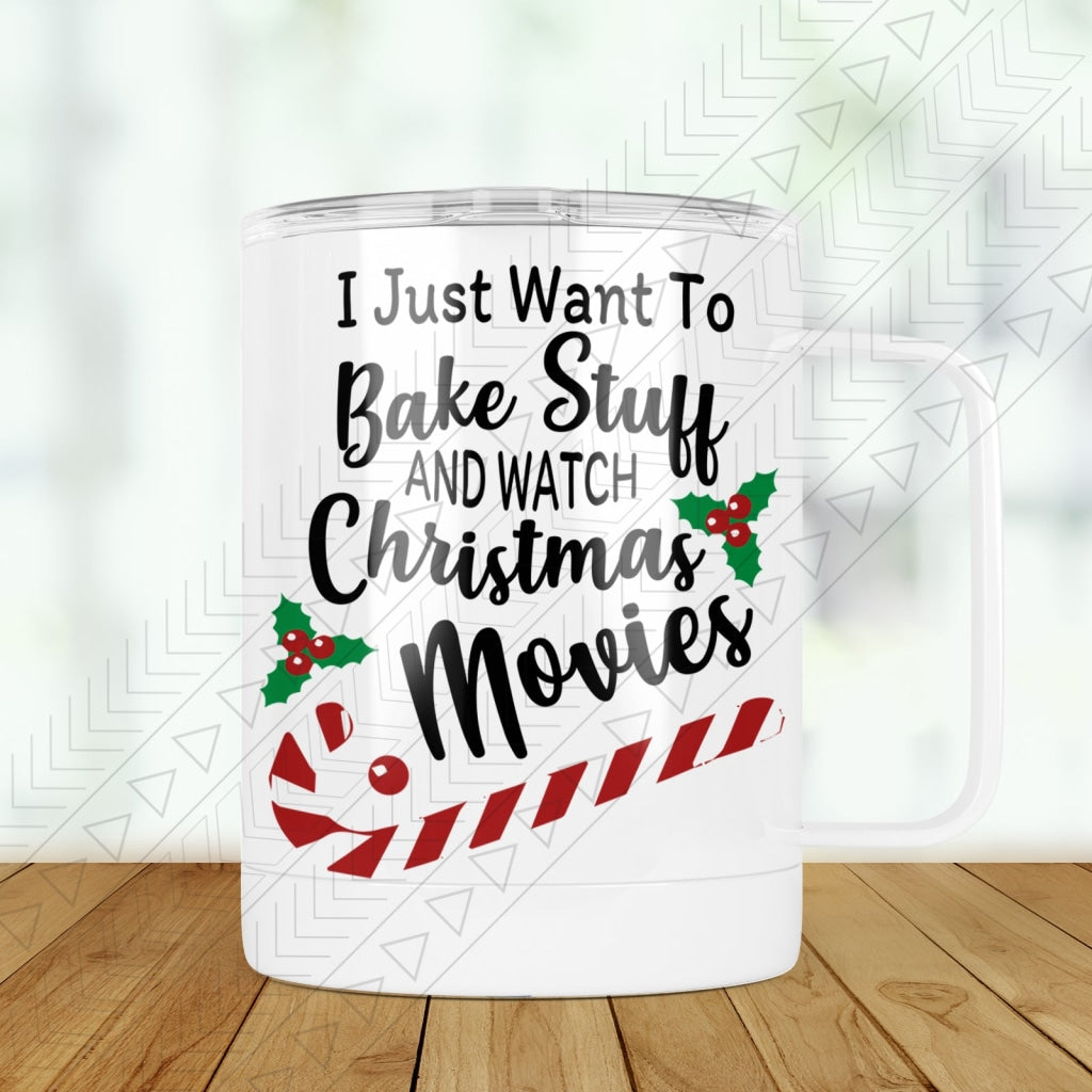 Bake Stuff & Christmas Movies Travel Mugs