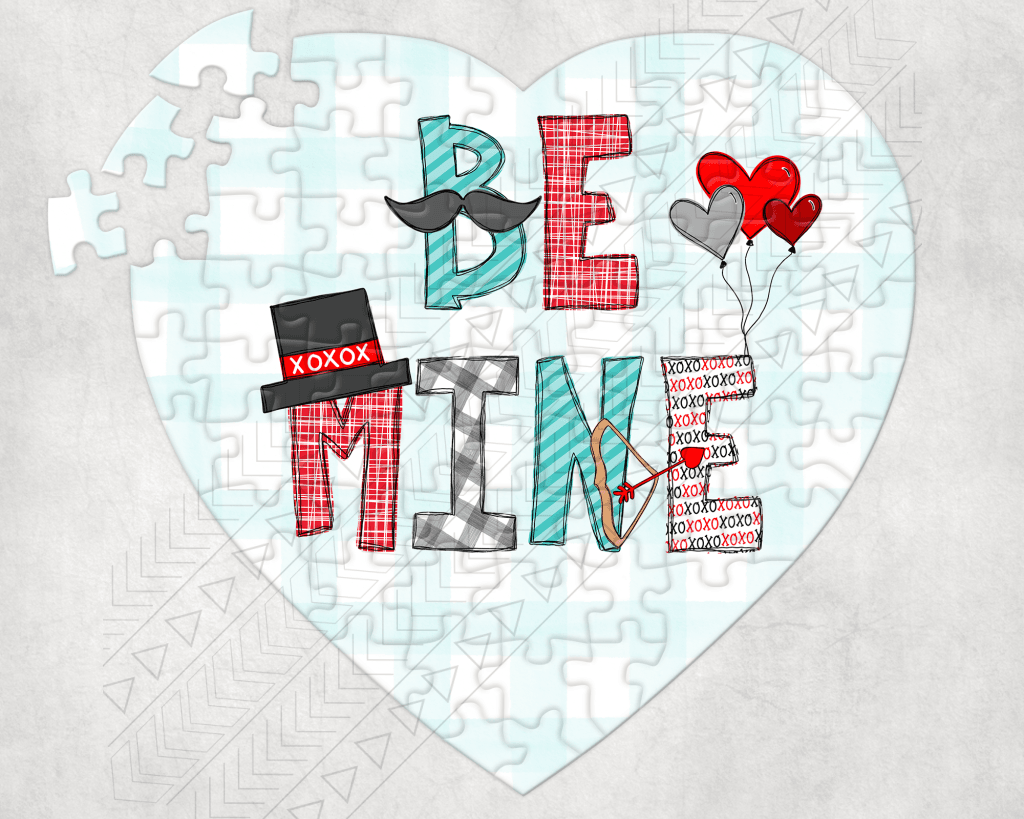 Be Mine Puzzle Heart