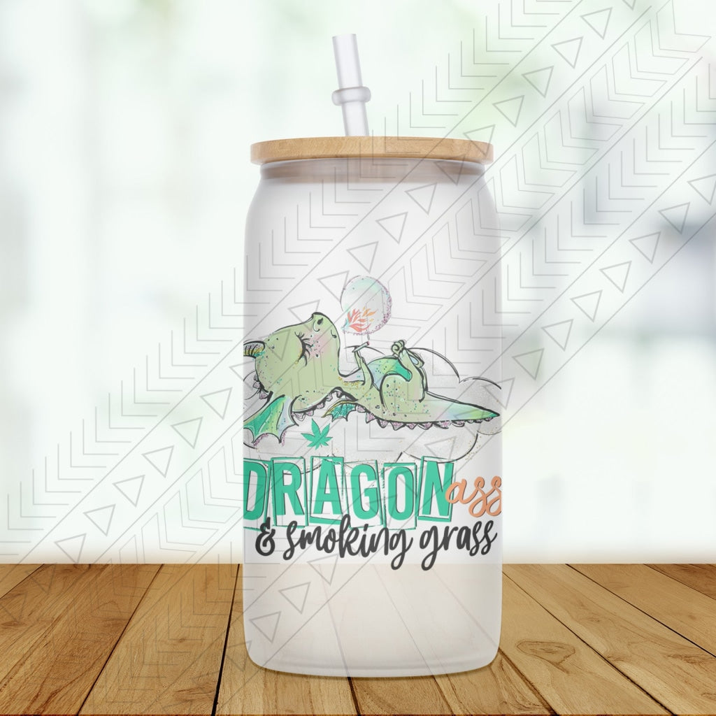 Dragon A Smokin Grass Glass Can