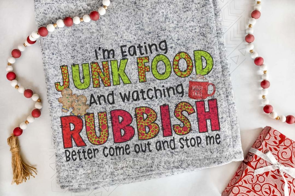 Eating Junk Food Blanket Blanket