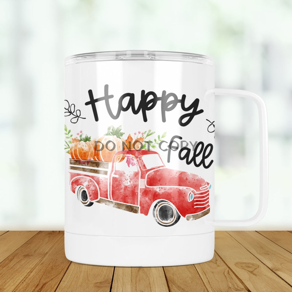 Happy Fall Truck Travel Mugs