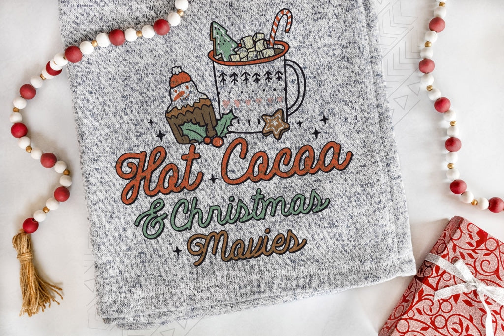 Hot Cocoa & Christmas Blanket Blanket