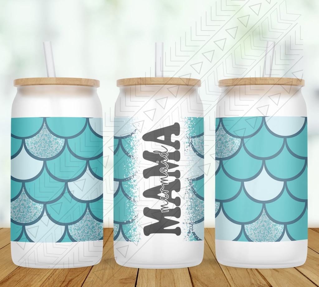 Mermaid Personalized Wrap Glass Can