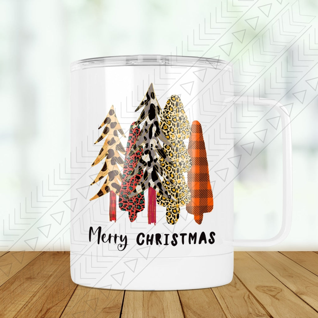 Merry Christmas Trees Travel Mugs