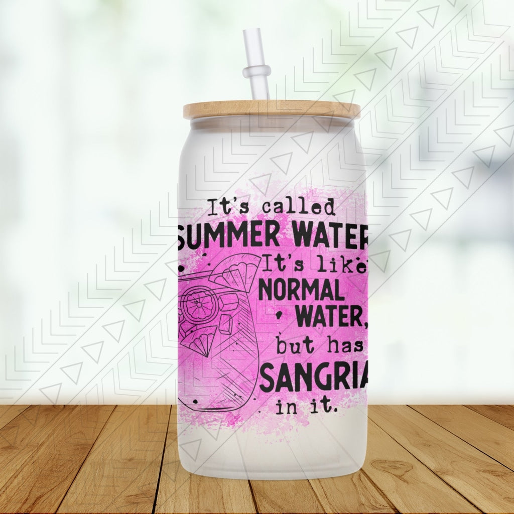 Summer Water Frosted Glass / Sangria Glass Can